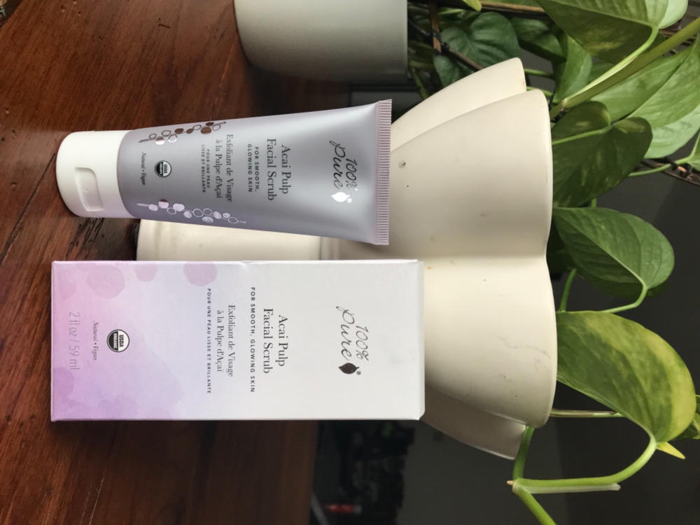 Acai Pulp Facial Scrub - Customer Photo From Shannon Thomas