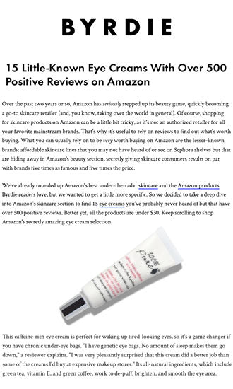 Press Release: Byrdie.com